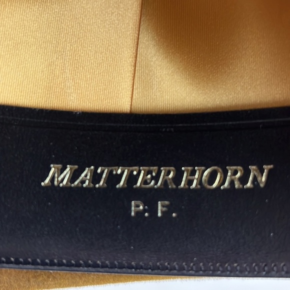 VINTAGE Dobbs Brown Velvet Game Bird Fedora Hat - Picture 7 of 8